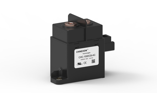 Contactor de DC de alto voltaje de 100 A 1500 VDC Relé sellado de cerámica