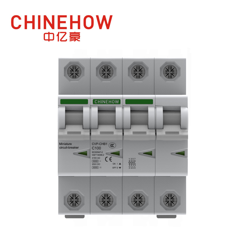 Disyuntor miniatura blanco IEC 4P serie CVP-CHB1