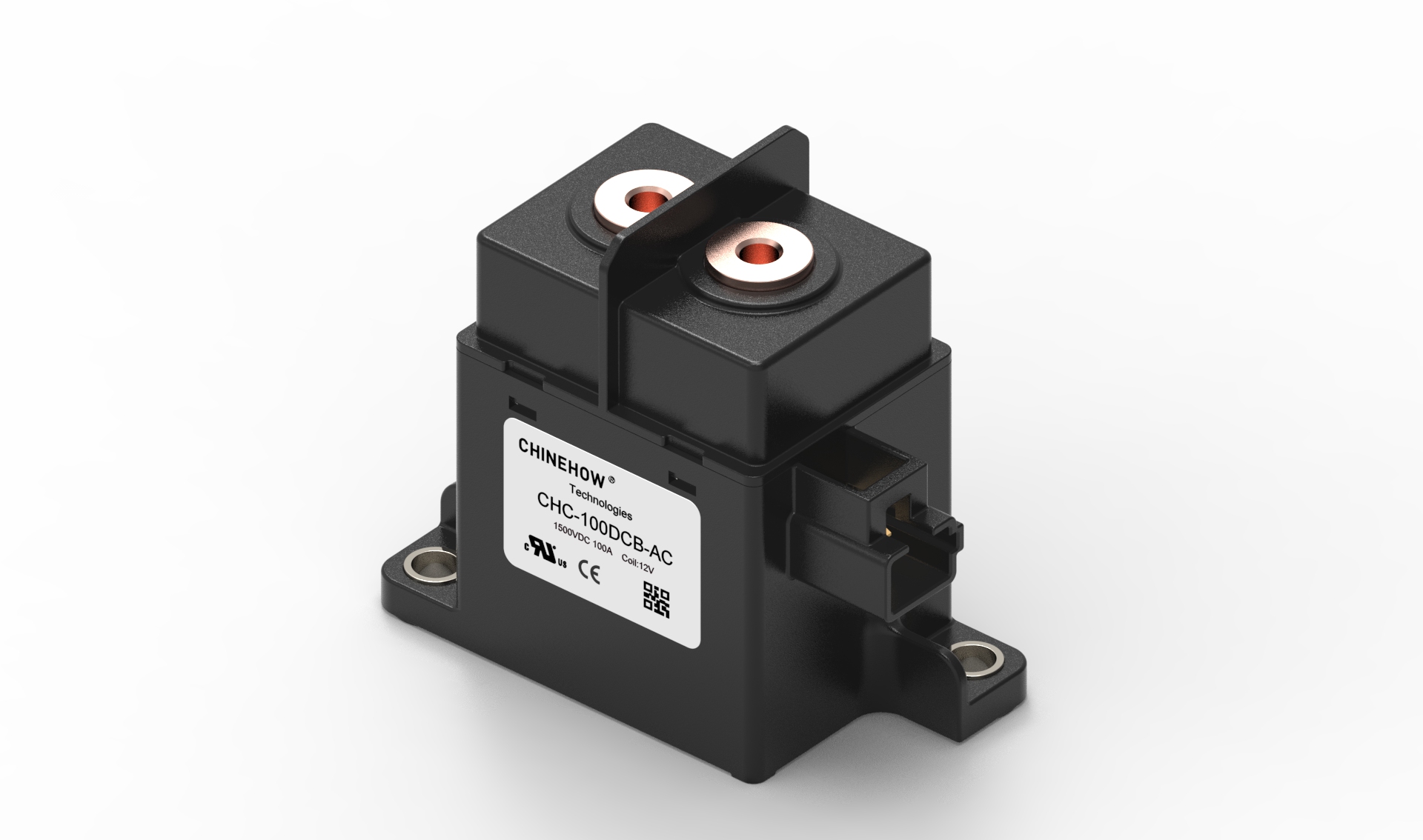 Contactor de DC de alto voltaje de 100 A 1500 VDC Relé sellado de cerámica