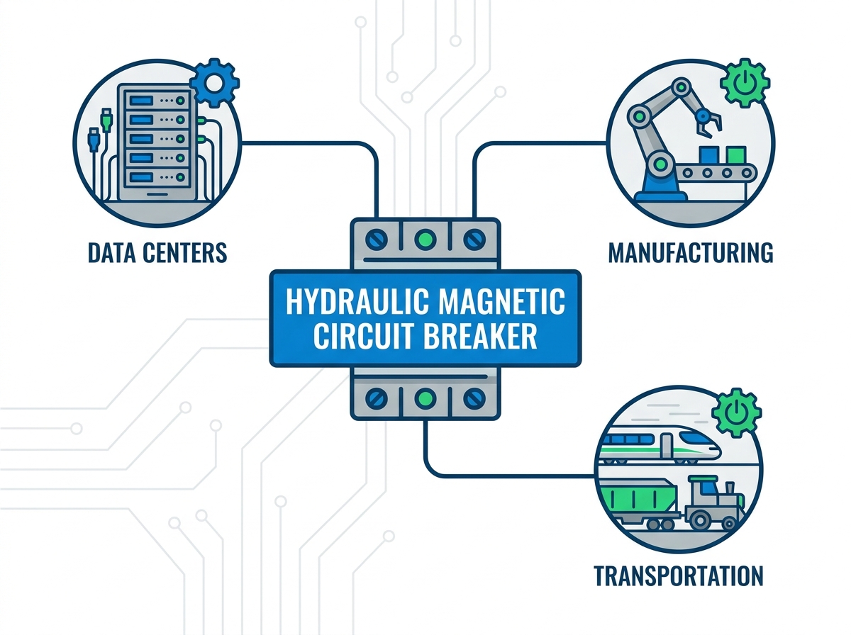 Aplicaciones de disyuntores magn&eacute;ticos hidr&aacute;ulicos en equipos industriales